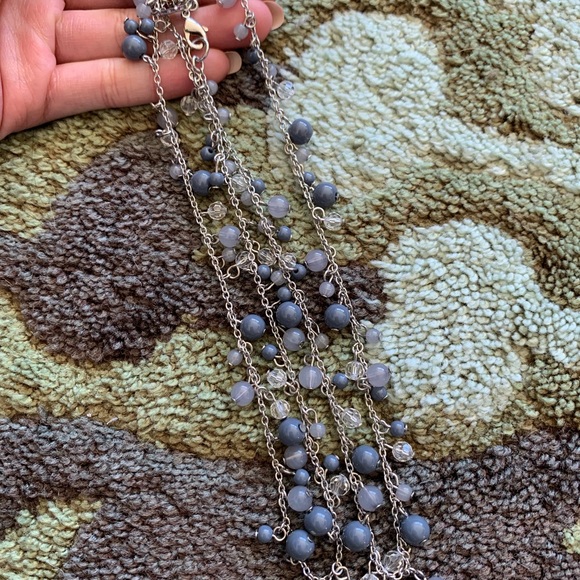 Banana Republic Blue Bead Drop Necklace💧 - Picture 3 of 7